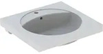 Geberit Preciosa Waschtisch 600 x 550mm mit Hahnloch, mit &Uuml;berlauf - wei&szlig;