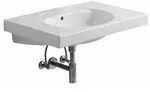 Geberit Preciosa Waschtisch 800 x 550mm ohne Hahnloch, mit &Uuml;berlauf - wei&szlig;