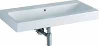 Geberit 124093000, Geberit iCon Waschtisch, 900 x 485mm, ohne Hahnloch, mit &Uuml;berlauf