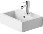Duravit Vero Handwaschbecken 450 mm, mit &Uuml;berlauf mit 1 Hahnloch, wei&szlig; - Wei&szlig;