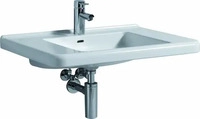 Geberit 128575000, Geberit Renova Comfort Waschtisch, 750 x 550mm, unterfahrbar, mit