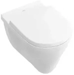 Villeroy & Boch O.Novo Wand-Flachsp&uuml;l-WC mit Sp&uuml;lrand - Wei&szlig; Alpin CeramicPlus