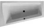 Duravit Paiova Badewanne Einbauversion, mit R&uuml;ckenschr&auml;ge links - wei&szlig;