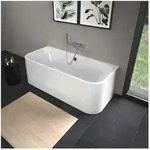 Duravit Happy D.2 Vorwand-Badewanne 1800x800mm mit angeformter Acrylverkleidung und
