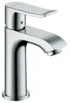 Hansgrohe Einhebel-Waschtischmischer 100 Metris mit Zugstangen-Ablaufgarnitur - Chrom