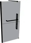 H&Uuml;PPE Duplo pure Walk-In Duschglas Rechtsbefestigung - chrom