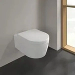 Villeroy & Boch Avento Combi-Pack Wand-Tiefsp&uuml;l-WC ohne Sp&uuml;lrand, Sitz mit
