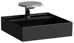 LAUFEN Kartell Handwaschbecken 460 x 460mm mit Hahnloch - schwarz