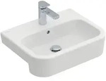 Villeroy & Boch Architectura Waschtisch mit Hahnloch, mit &Uuml;berlauf - Wei&szlig; Alpin