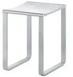 KEUCO Collection Plan Hocker Aluminium silber-eloxiert/schwarzgrau -