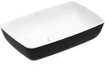 Villeroy & Boch Artis Aufsatzwaschtisch 580 x 380mm, eckig - Coal Black