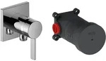 KEUCO IXMO Set Pure Einhebel-Brausemischer mit Schlauchanschluss - Chrom