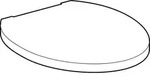 Geberit Cleo WC-Sitz, wei&szlig; - wei&szlig;
