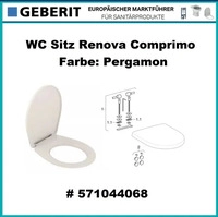 Geberit 571044068, Geberit Renova Comprimo WC-Sitz pergamon