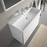 Duravit Vero Air M&ouml;belwaschtisch, 1000 x 470mm mit Hahnloch, mit &Uuml;berlauf - Wei&szlig;