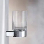 KEUCO Glashalter (komplett mit Echtkristall-Glas) - Chrom
