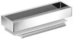 KEUCO Edition 11 Duschkorb mit integriertem Glasabzieher - Aluminium/chrom