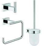 GROHE Essentials Cube WC Set 3 in 1 - chrom