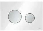 TECE TECEloop WC-Bet&auml;tigungsplatte f&uuml;r Zweimengentechnik, Glas wei&szlig; 9240659 -