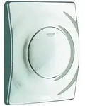 GROHE Urinal-Bet&auml;tigung Surf 37018 mit Druckknopfbet&auml;tigung mattchrom - wei&szlig; matt