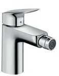 Hansgrohe Einhebel-Bidetmischer 100 mit Zugstangen Ablaufgarnitur, Logis - Chrom