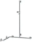 KEUCO Duschhandlauf mit Brausestange Plan Care 797/797/1263mm 34915016611 - Chrom