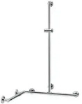 KEUCO Duschhandlauf mit Brausestange Plan Care 1097/1297/1263mm 34915019111 - Chrom