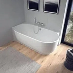 Duravit LUV Vorwand-Badewanne Ecke links - wei&szlig;