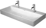 Duravit DuraSquare Waschtisch geschliffen 1000 x 470mm, mit 2 x 1 Hahnloch - Wei&szlig;