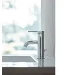 Duravit C.1 Einhebel-Waschtischmischer S mit Zugstangen Ablaufgarnitur - chrom