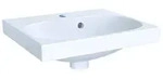 Geberit Acanto Handwaschbecken, 400 x 380mm, mit Hahnloch, mit &Uuml;berlauf - wei&szlig;