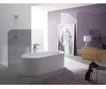 Bette Lux Oval Silhouette freistehende Badewanne - Wei&szlig;