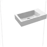 Kaldewei Puro Wand-Handwaschtisch 550 x 300 x 100mm - alpinwei&szlig;
