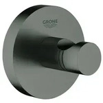 GROHE Essentials Bademantelhaken - hard graphite geb&uuml;rstet