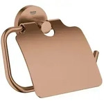 GROHE Essentials Papierhalter mit Deckel - warm sunset geb&uuml;rstet
