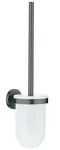GROHE Essentials Toilettenb&uuml;rstengarnitur - hard graphite geb&uuml;rstet