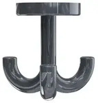 HEWI Serie 477/801 ICONIC Dreifachhaken - anthrazitgrau