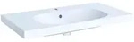 Geberit Acanto Waschtisch, 900 x 480mm, mit Hahnloch, mit &Uuml;berlauf - wei&szlig;