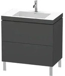 Duravit L-Cube M&ouml;belwaschtisch c-bonded mit Unterbau bodenstehend, LC6937O, 800 x
