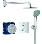 GROHE Grohtherm Duschsystem Unterputz mit Rainshower Cosmopolitan 210 - chrom