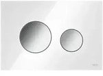 TECE TECEloop WC-Bet&auml;tigungsplatte f&uuml;r Zweimengentechnik, Glas wei&szlig; 9240660 -