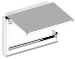 KEUCO Collection Plan Toilettenpapierhalter mit Ablage, offene Form - Aluminium