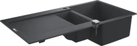 GROHE 31646AP0, GROHE K500 Komposit-K&uuml;chensp&uuml;le mit Abtropffl&auml;che granit schwarz