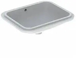 Geberit VariForm Unterbauwaschtisch, reckteckig, 450 x 350mm, ohne Hahnloch, mit