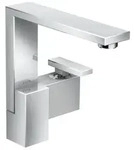 Axor Edge Einhebel-Waschtischmischer 190 mit Push-Open Ablaufgarnitur, Diamantschliff