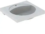 Geberit Preciosa Waschtisch 600 x 550mm mit Hahnloch, ohne &Uuml;berlauf - wei&szlig;