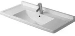 Duravit Starck 3 M&ouml;belwaschtisch 030480 850mm mit 1 Hahnloch, mit &Uuml;berlauf - Wei&szlig;