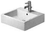 Duravit Vero Waschtisch 500 mm, mit &Uuml;berlauf mit 1 Hahnloch, wei&szlig; - Wei&szlig;