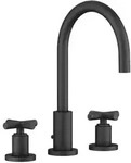 Dornbracht Tara. Waschtisch-Dreilochbatterie Ausladung 165mm - Schwarz matt