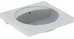 Geberit Preciosa Waschtisch 600 x 550mm ohne Hahnloch, mit &Uuml;berlauf - wei&szlig;